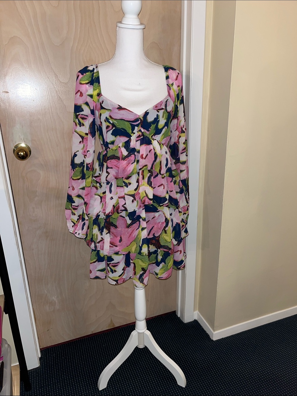 Babydoll mini dress, Abercrombie & Fitch